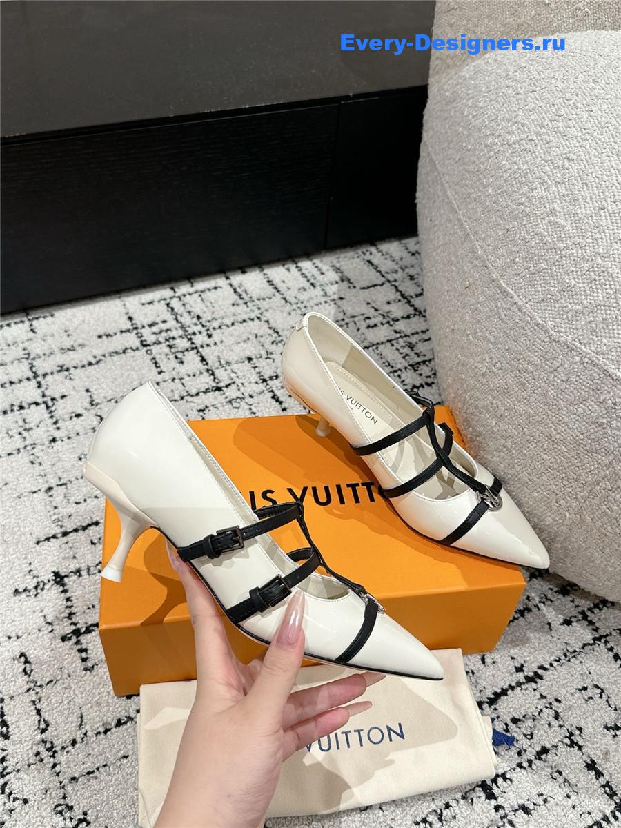 l0vis Vvtt0n 6am pointed toe heels white