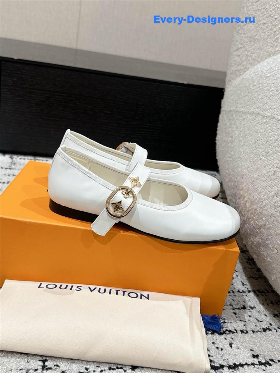 l0vis Vvtt0n romy flat ballerina white
