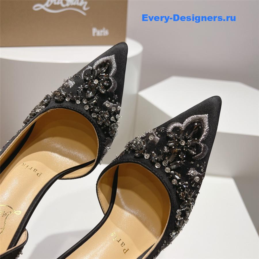 Chr1st1an louboutin artifice strass 120 black pumps