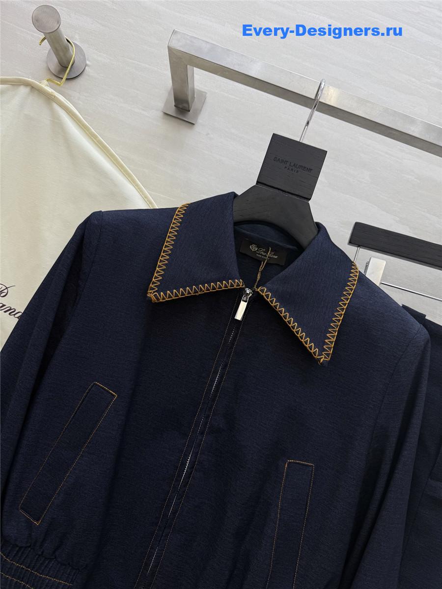 L0r0 P1ana tencel denim suit
