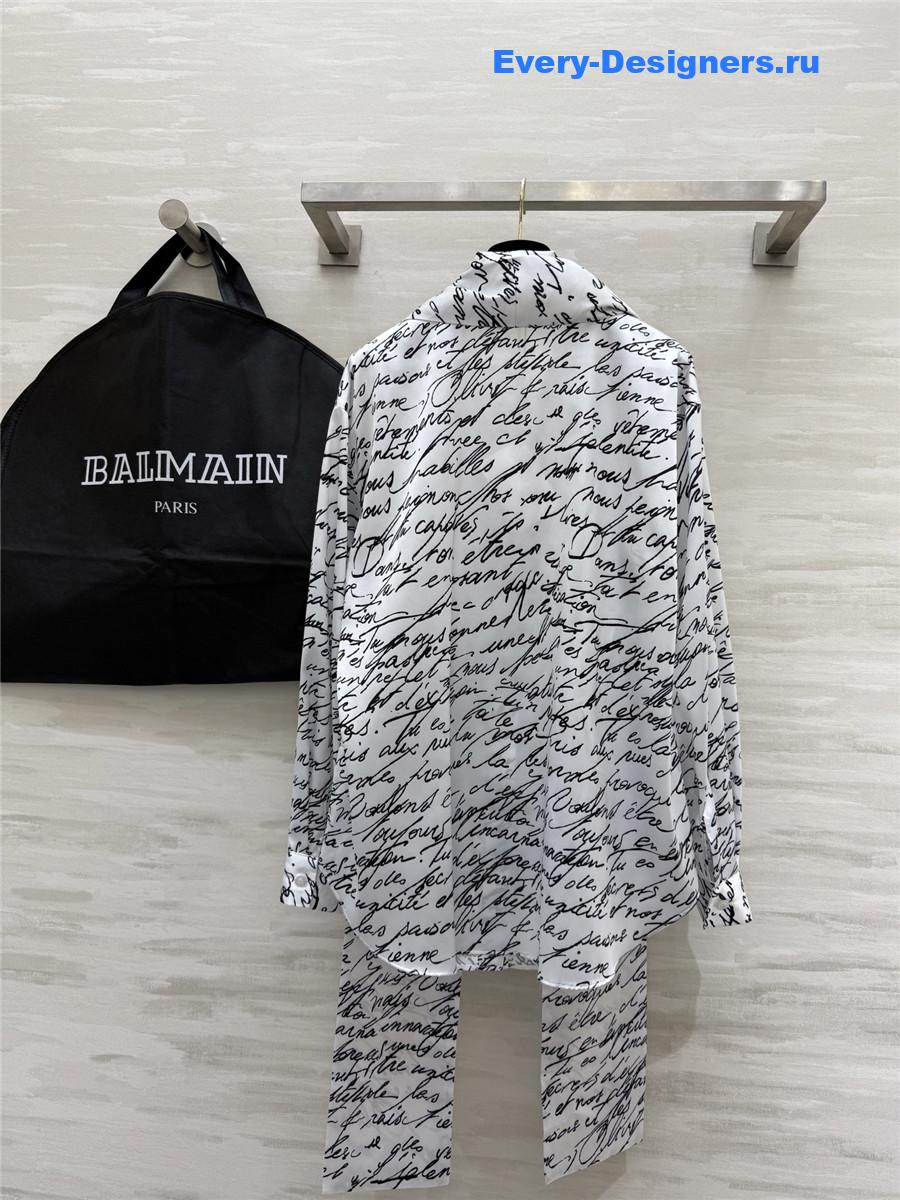 Balmain Love Letter Blouse
