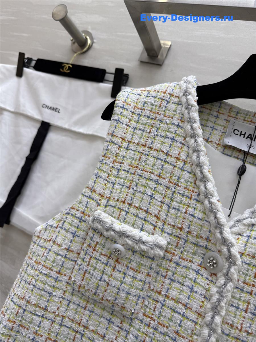 Ch**el tweed vest jacket