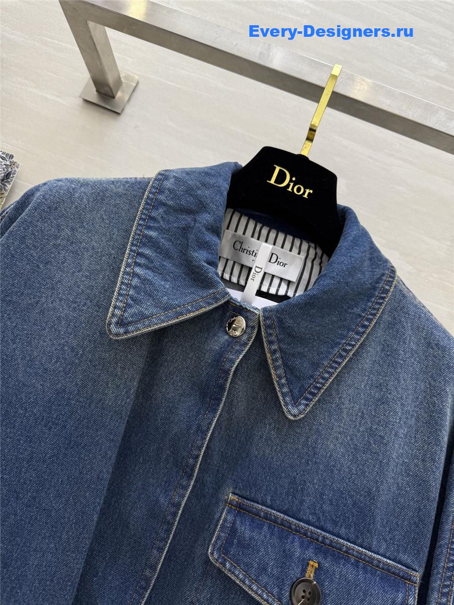 D10r blue denim lapel jacket