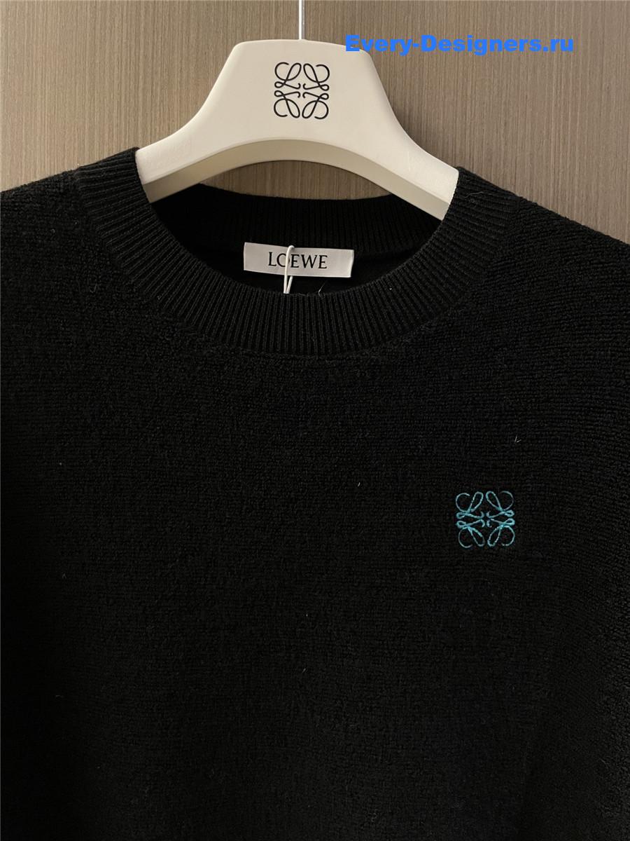 L0ew* anagram wool sweater black