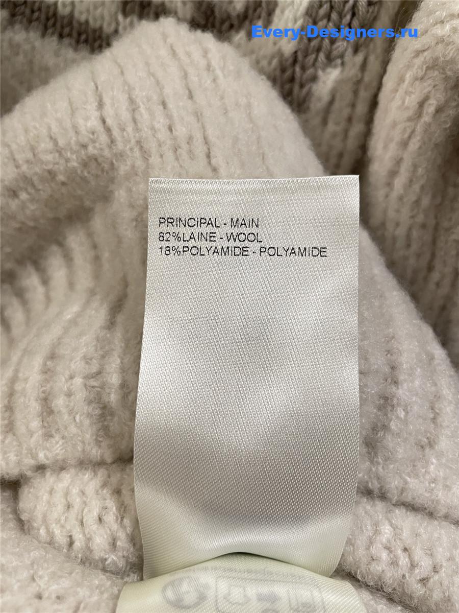 l0vis Vvtt0n lv intarsia crewneck white