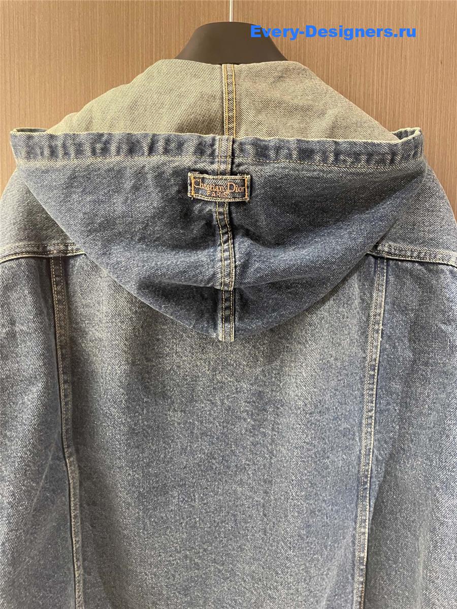 D10r cd blue hooded denim jacket