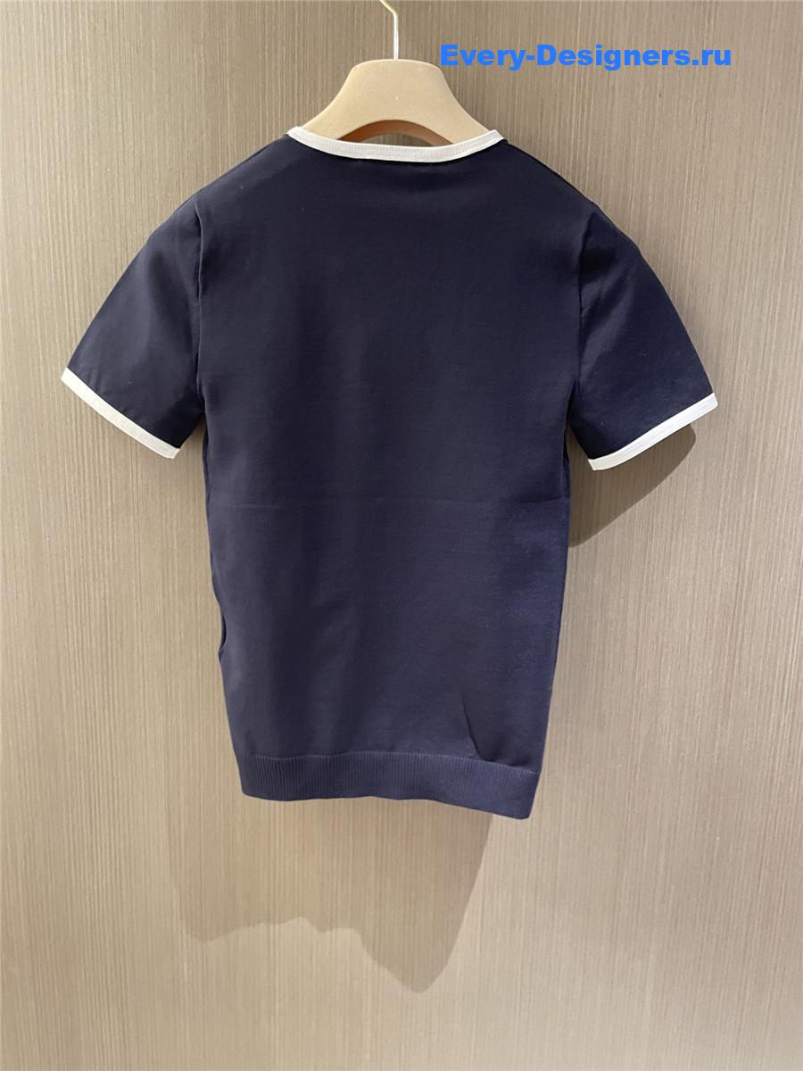 Miu Miu Technical Yarn Short Sleeve