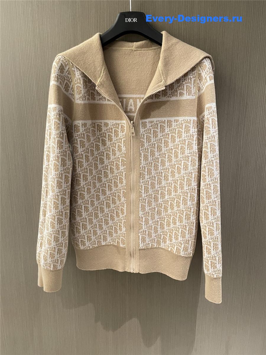 D10r reversible hooded cardigan