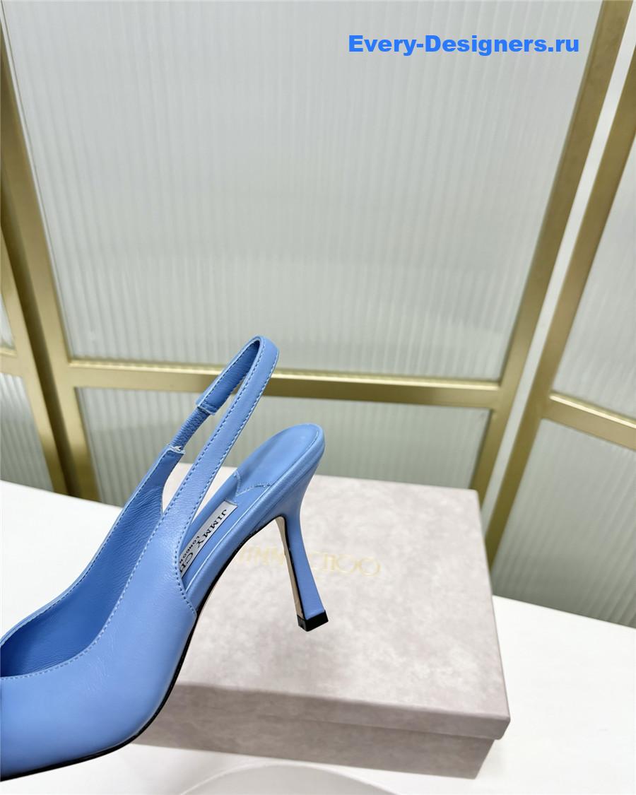 J1m*y Ch00 staz bow-embellished pumps blue