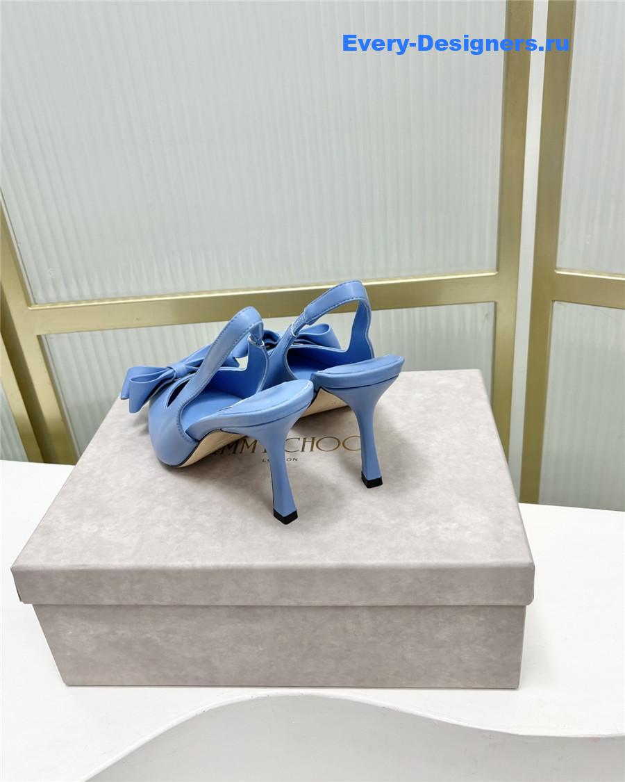 J1m*y Ch00 staz bow-embellished pumps blue