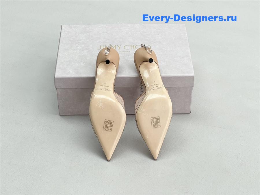 J1m*y Ch00 saeda 100mm gold pumps