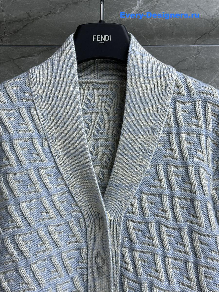 F**di powder blue ff cardigan