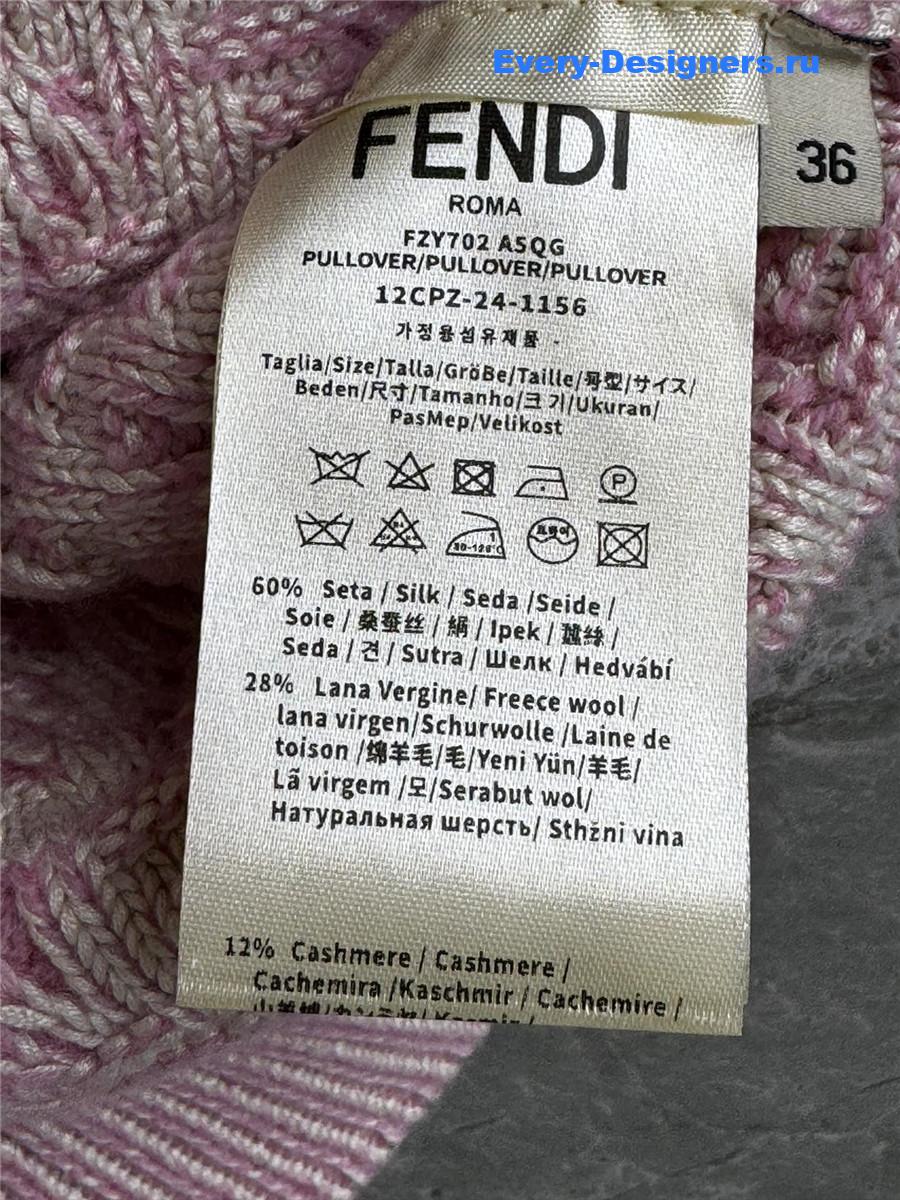 F**di short-sleeved polo shirt in pink