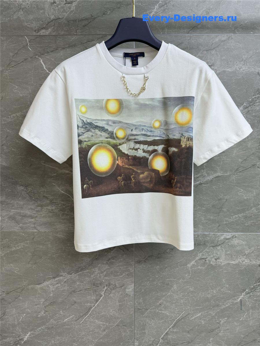 l0vis Vvtt0n lv painting print t-shirt