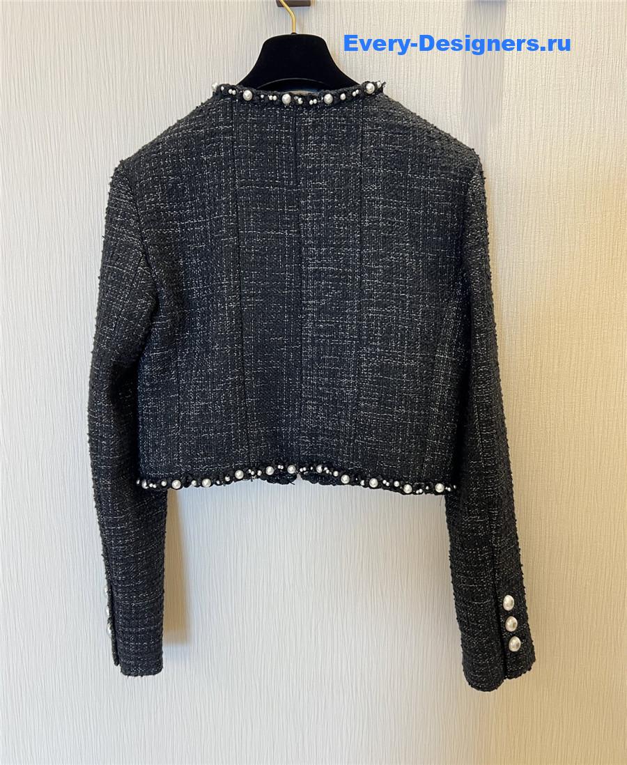 Ch**el black pearl jacket