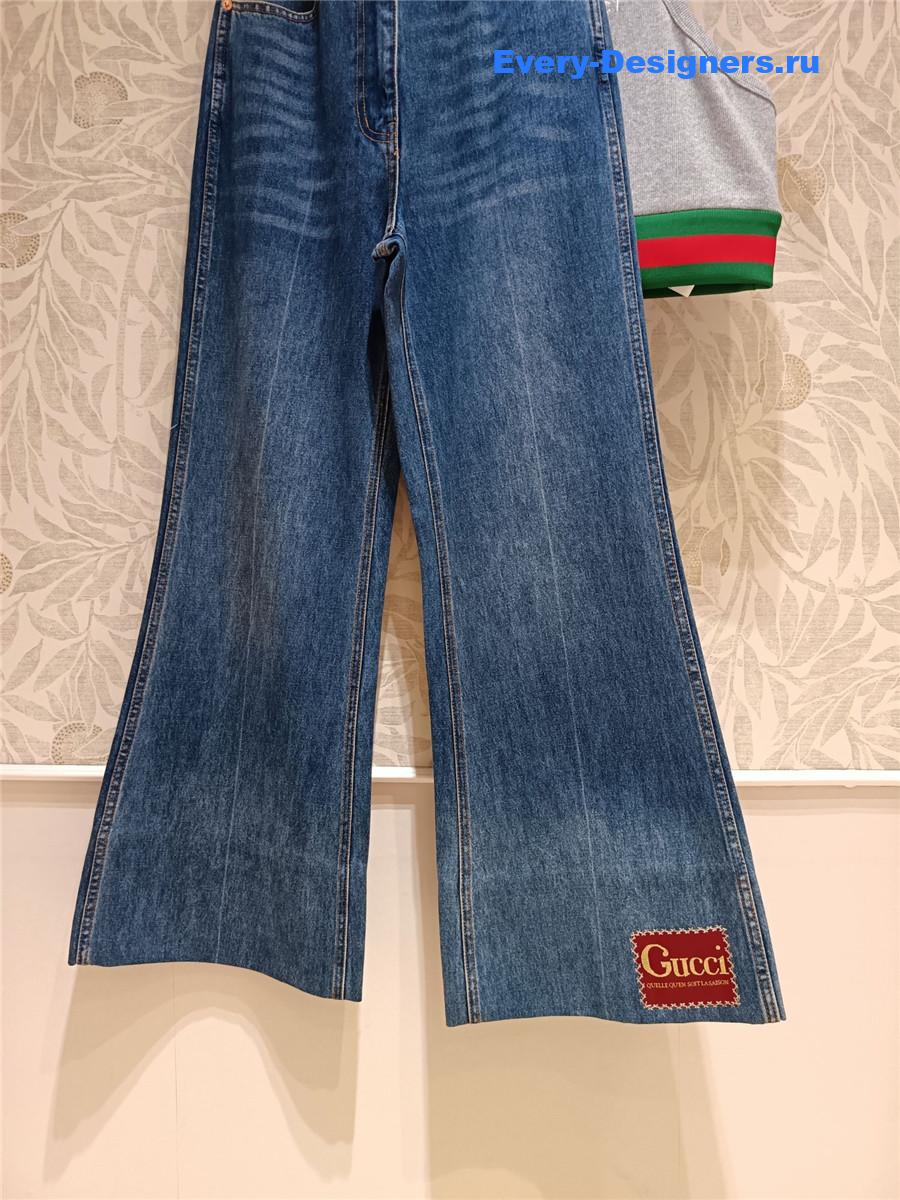 Gvc*1 high-rise flared jeans blue
