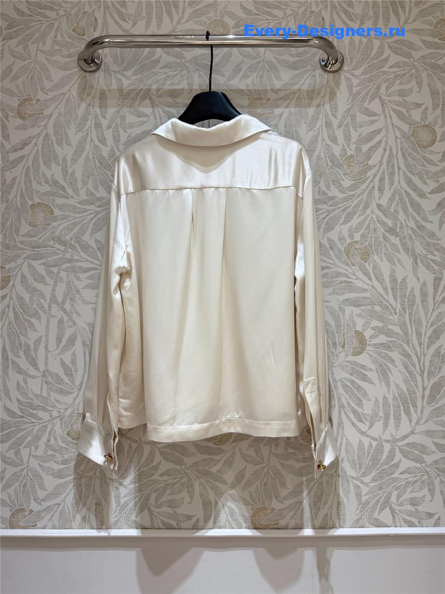 L0ew* anagram satin pyjama blouse