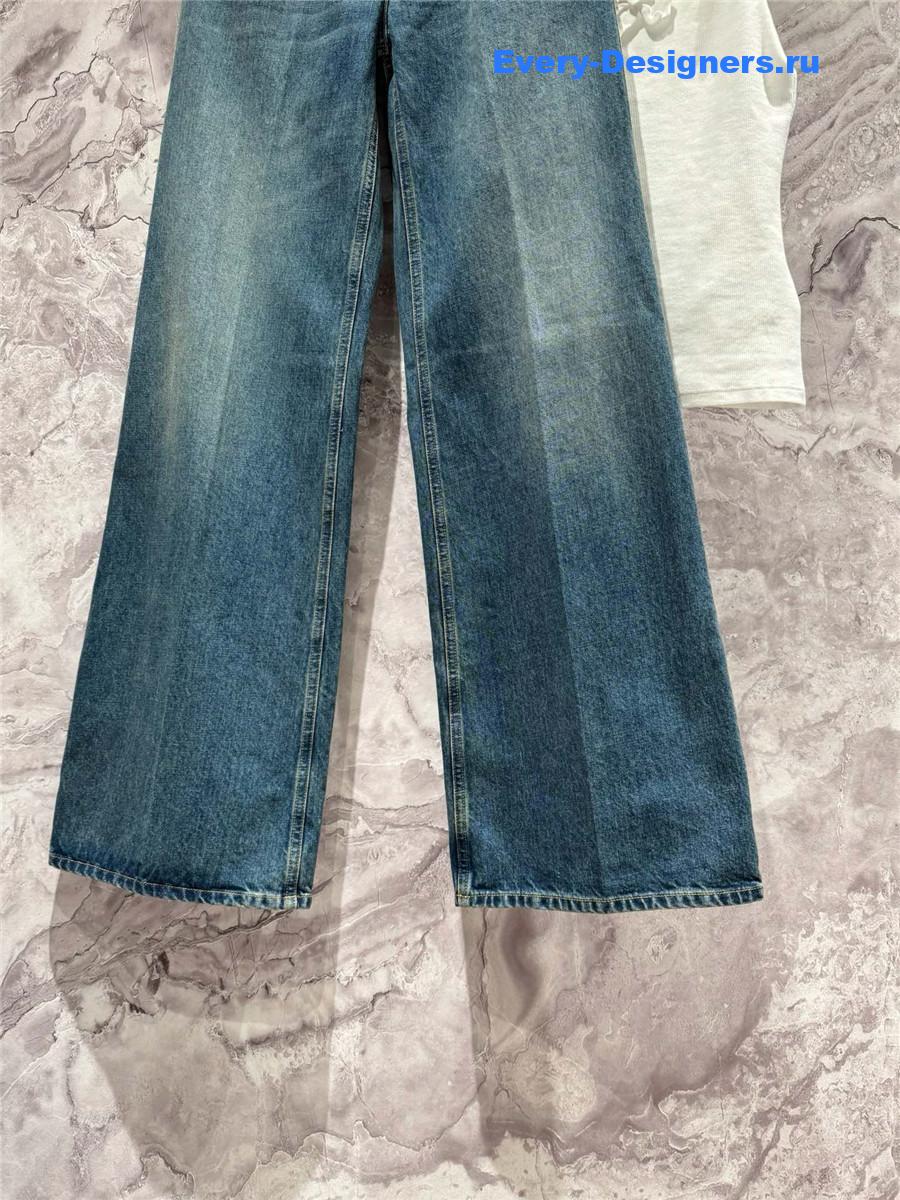 l0vis Vvtt0n lv high waist blue jeans