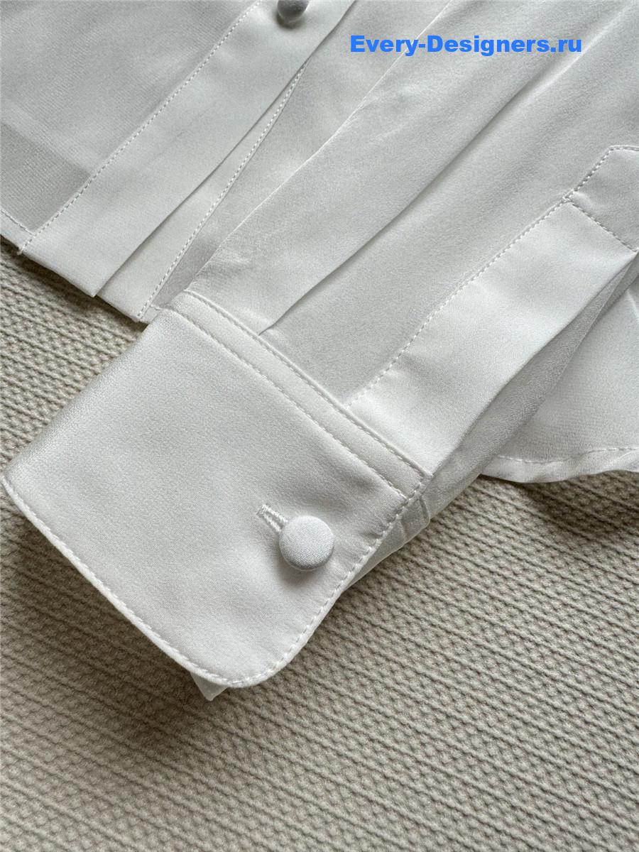 Ce1i*e embroidered logo white shirt