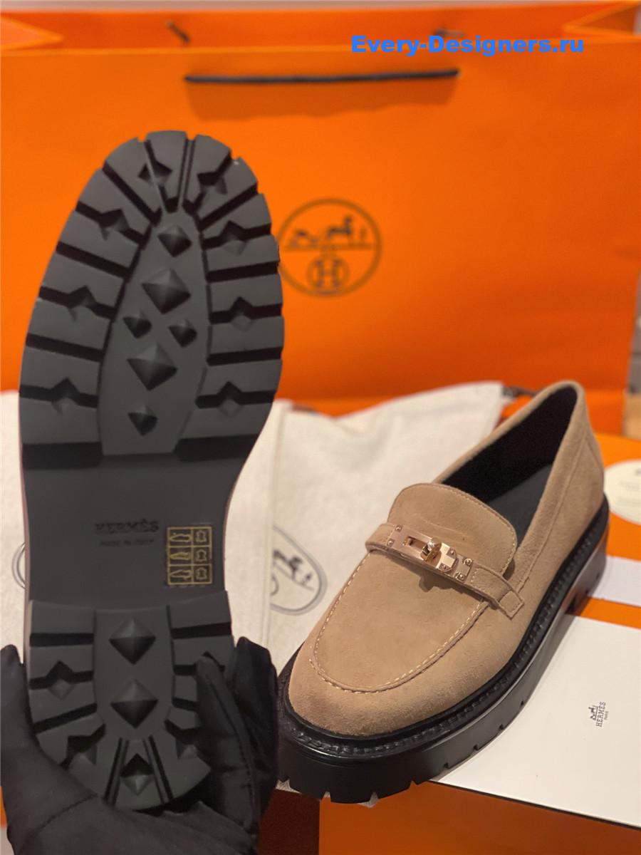 H**me5 leather icone loafer brown