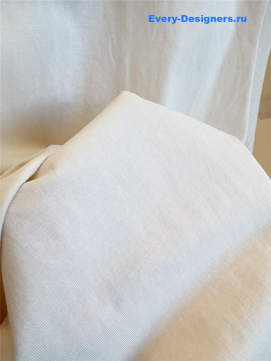 Miu Miu Logo-Embellished Crewneck T-Shirt in White