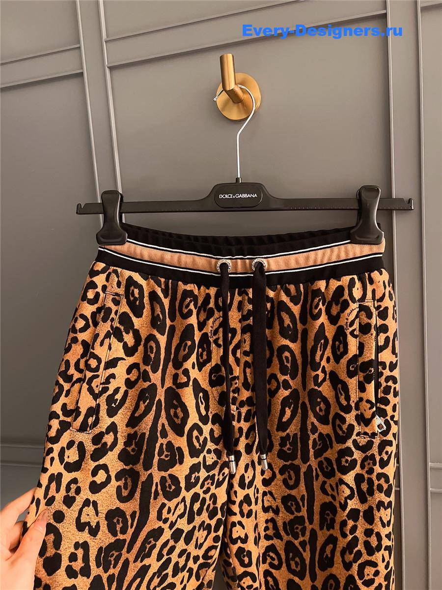 Dolce & Gabbana Leopard-Print Track Pants