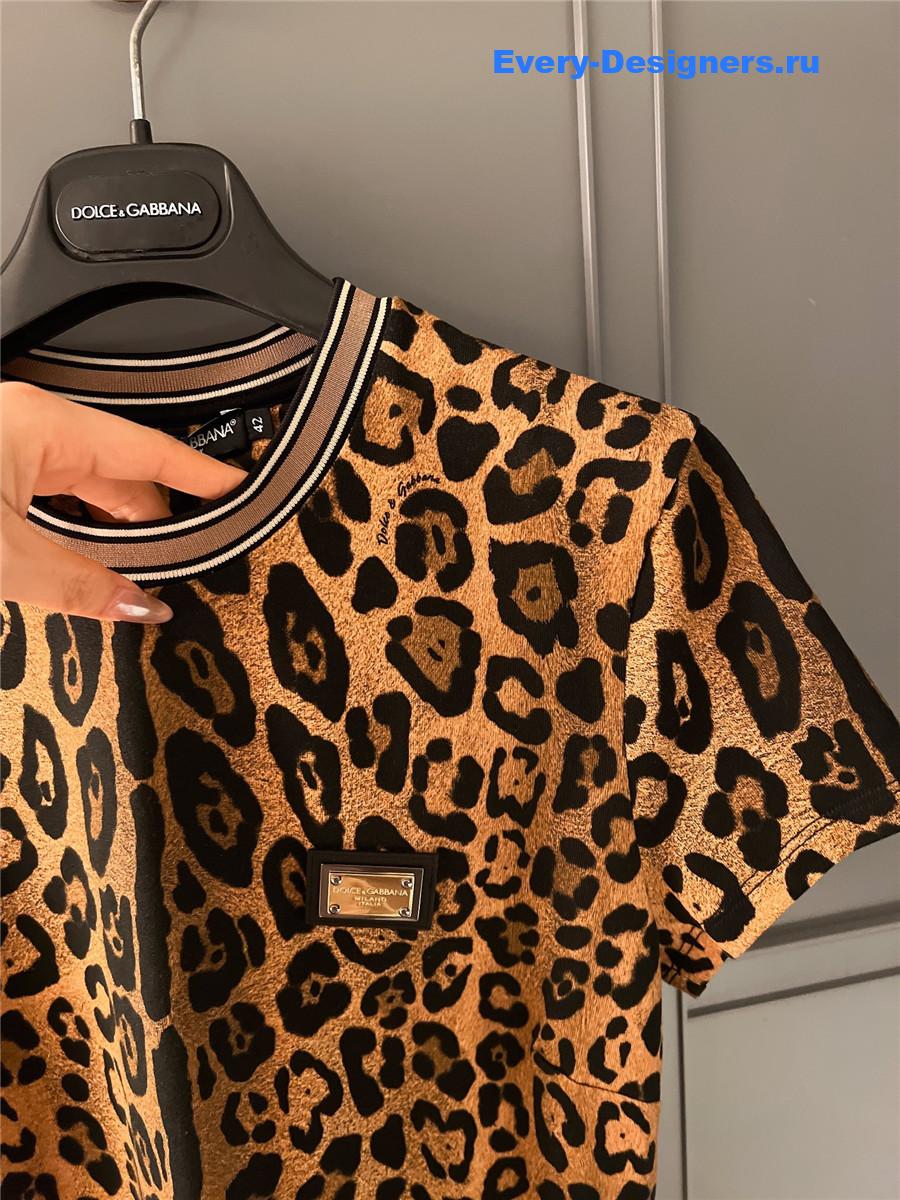 Dolce & Gabbana Leopard Print T-Shirt