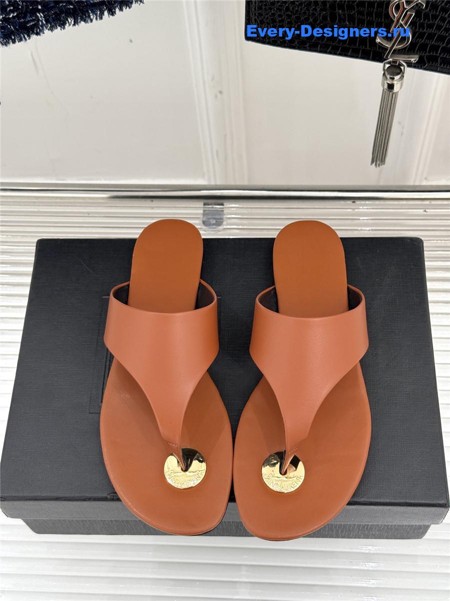 Sa1nt Lau*nt kouros leather sandals