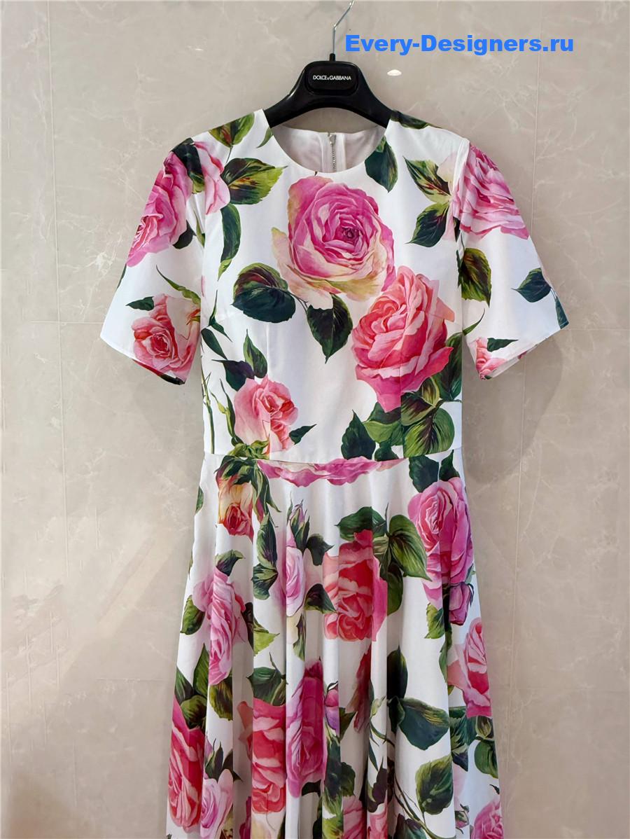 Dolce & Gabbana Floral Midi Dress