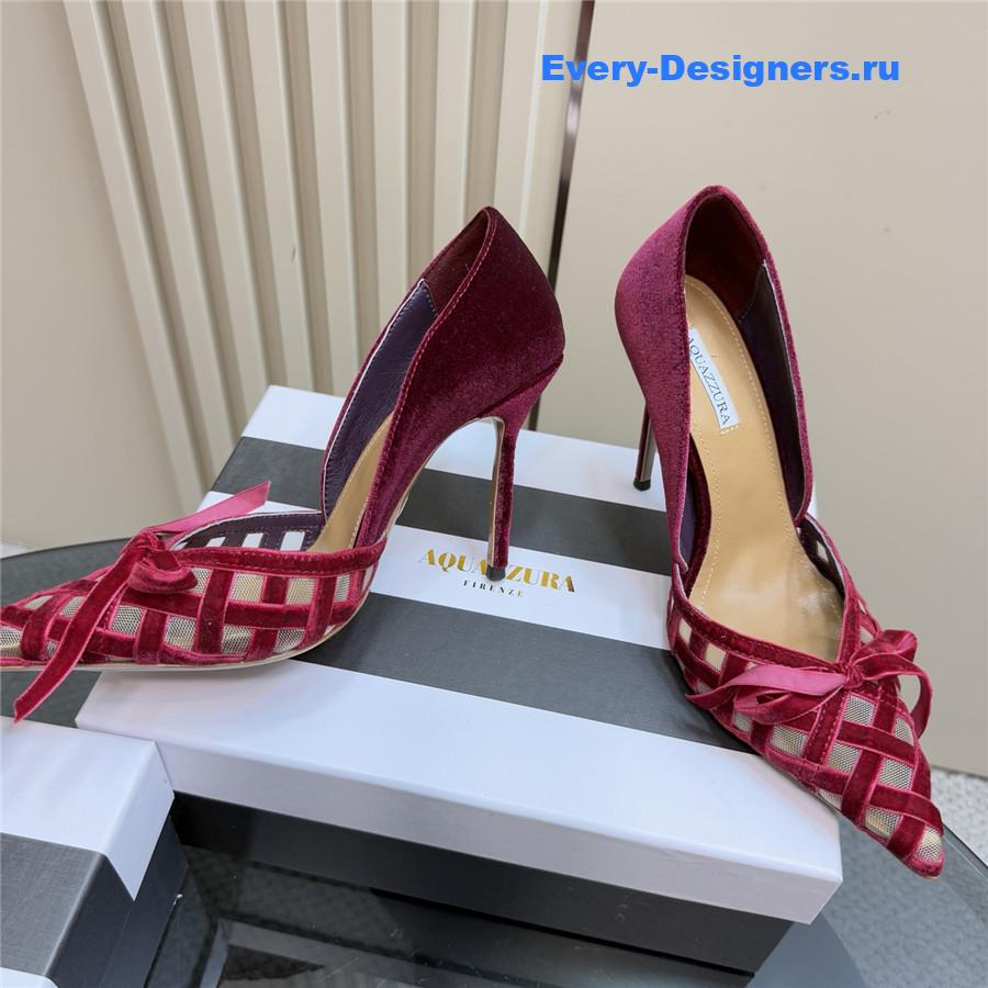 Aquazzura 100mm Romance Pumps Red