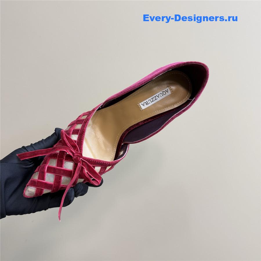 Aquazzura 100mm Romance Pumps Red