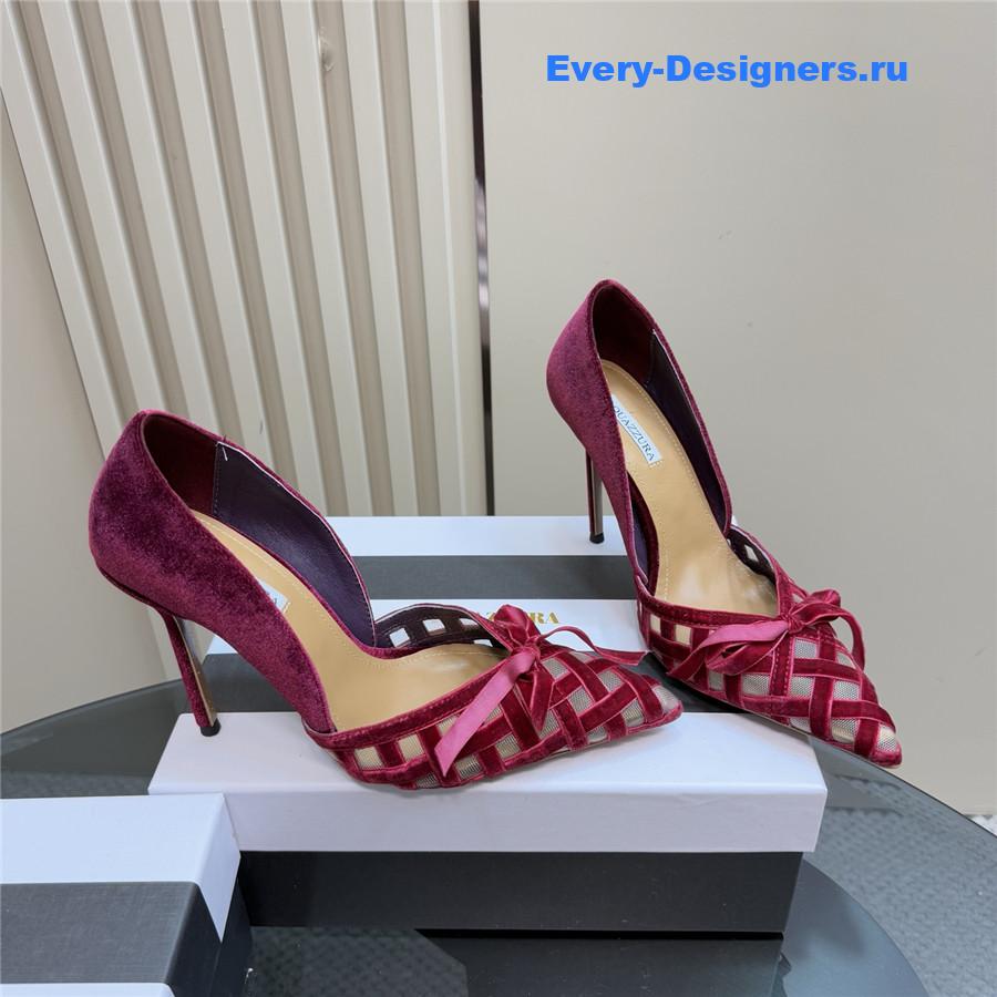 Aquazzura 100mm Romance Pumps Red