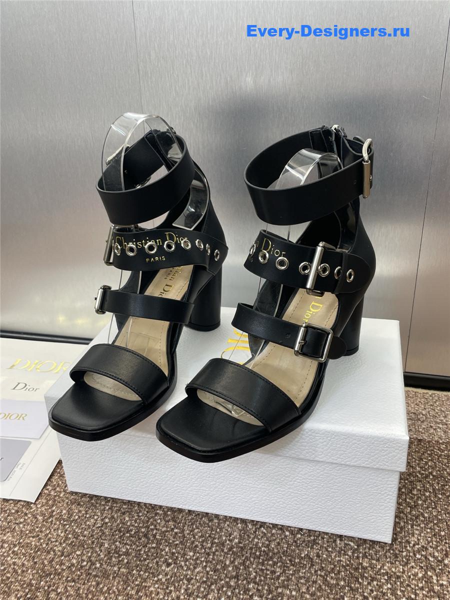 D10r punk heeled sandal black