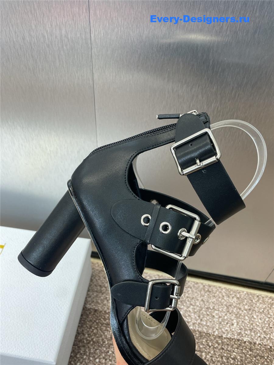D10r punk heeled sandal black