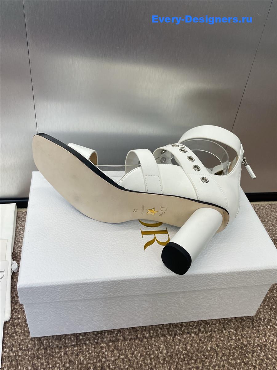 D10r punk heeled sandal white