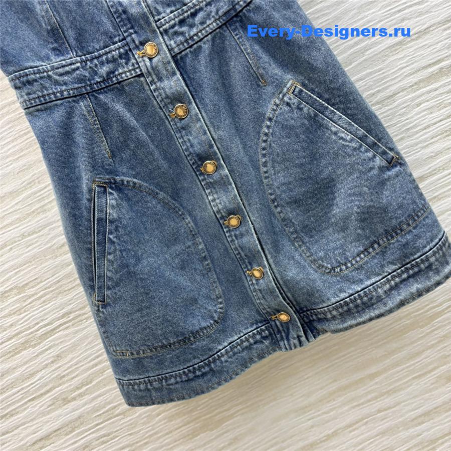 l0vis Vvtt0n denim sleeveless dress