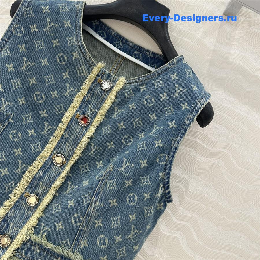 l0vis Vvtt0n embroidered denim dress