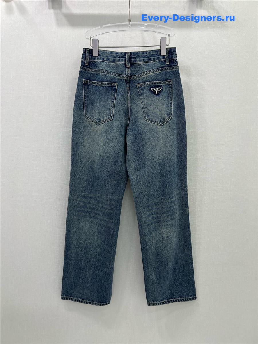 Pra*a high waisted straight jeans