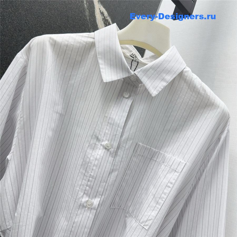L0ew* belted cotton blouse