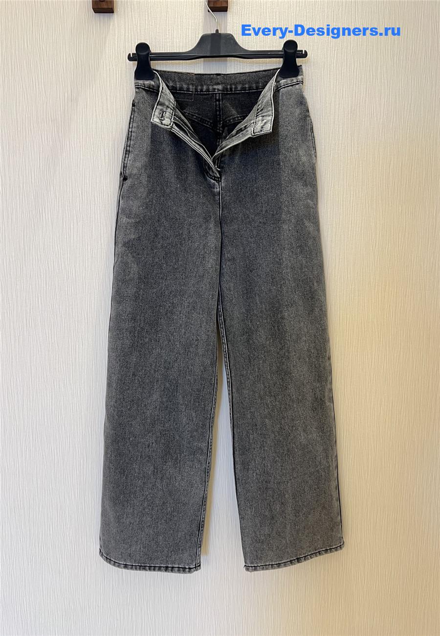 Ch**el grey faded jeans