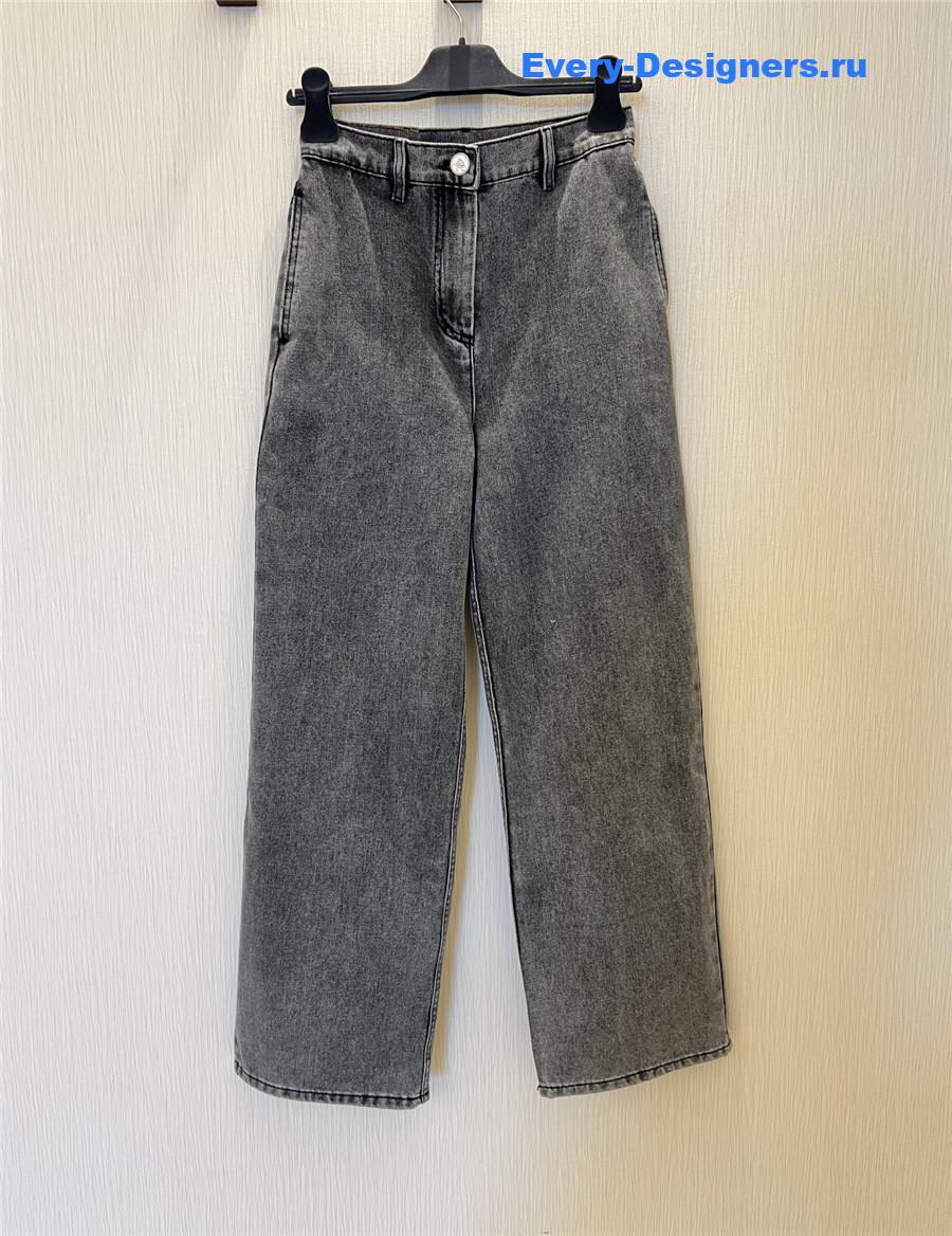 Ch**el grey faded jeans