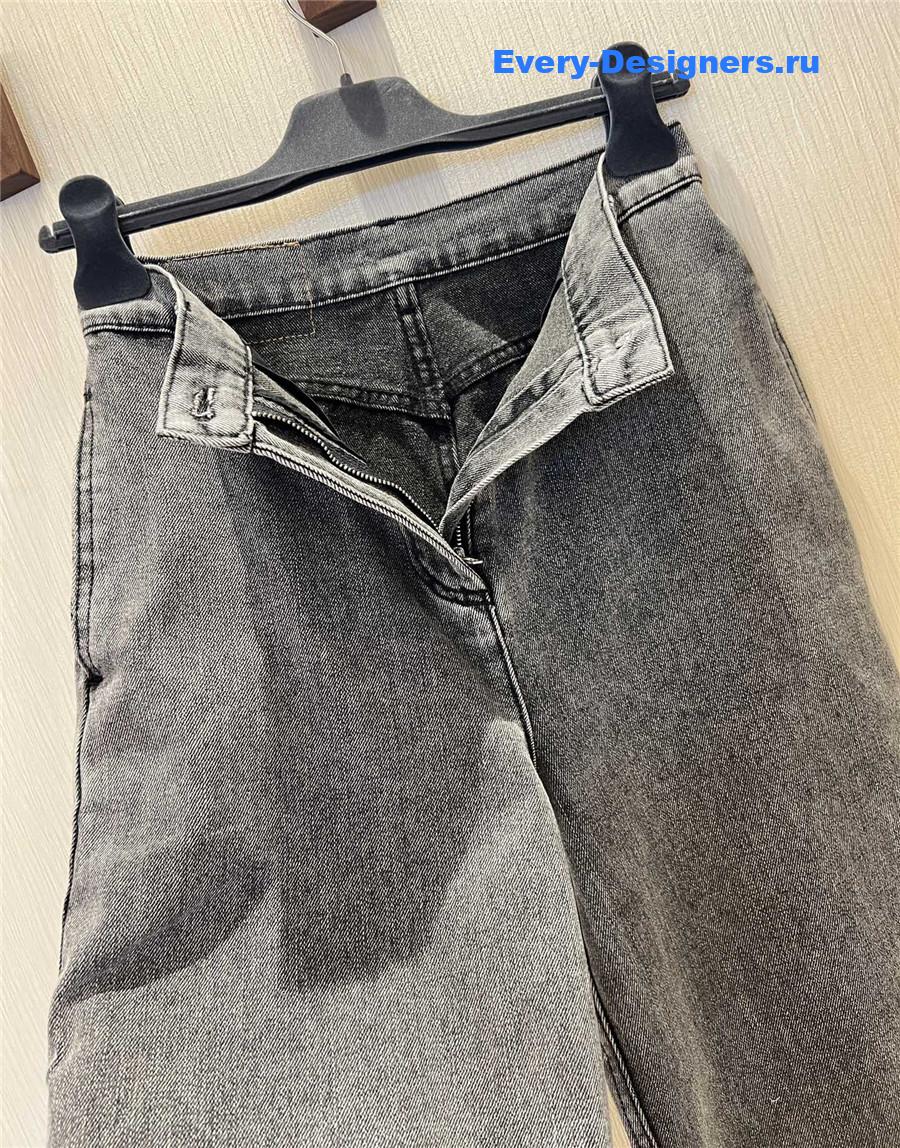Ch**el grey faded jeans