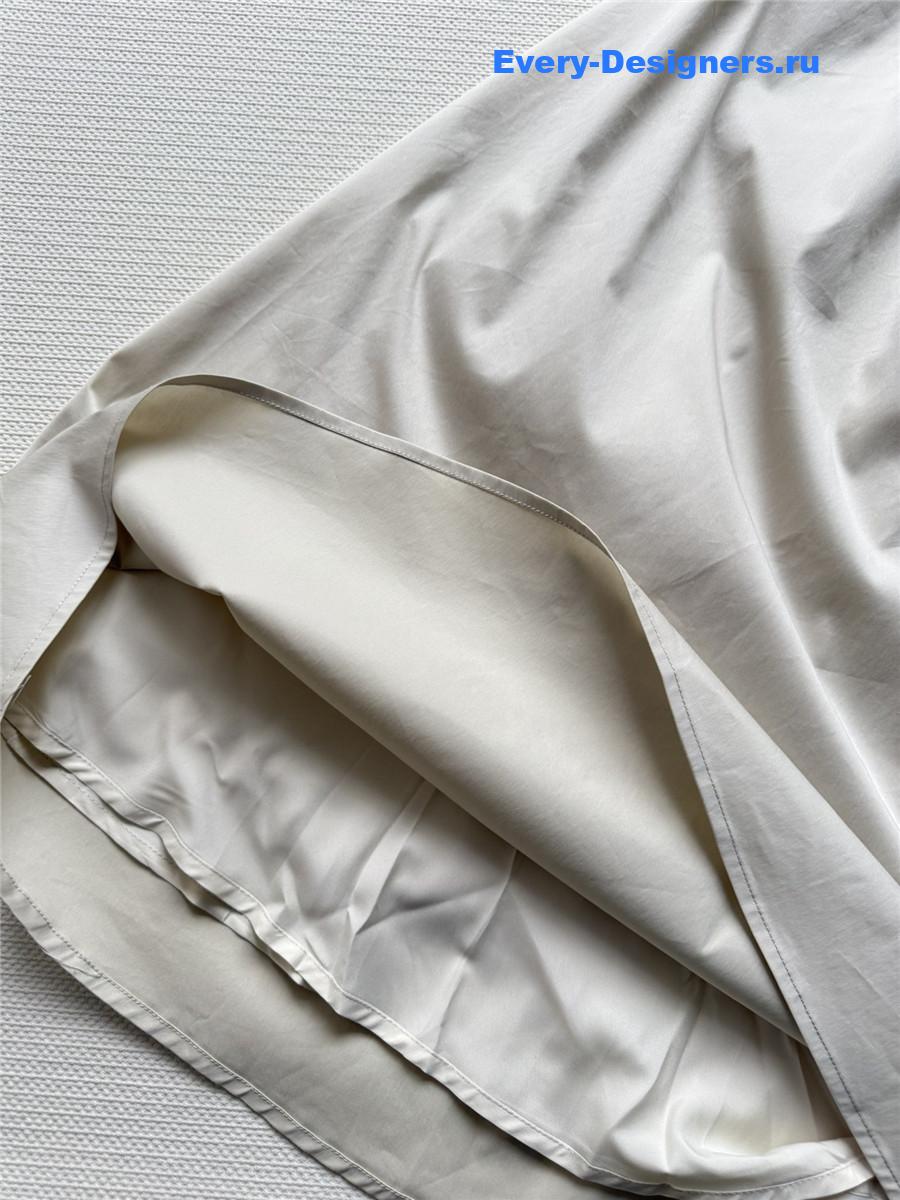 Miu Miu Limestone Cotton Dress