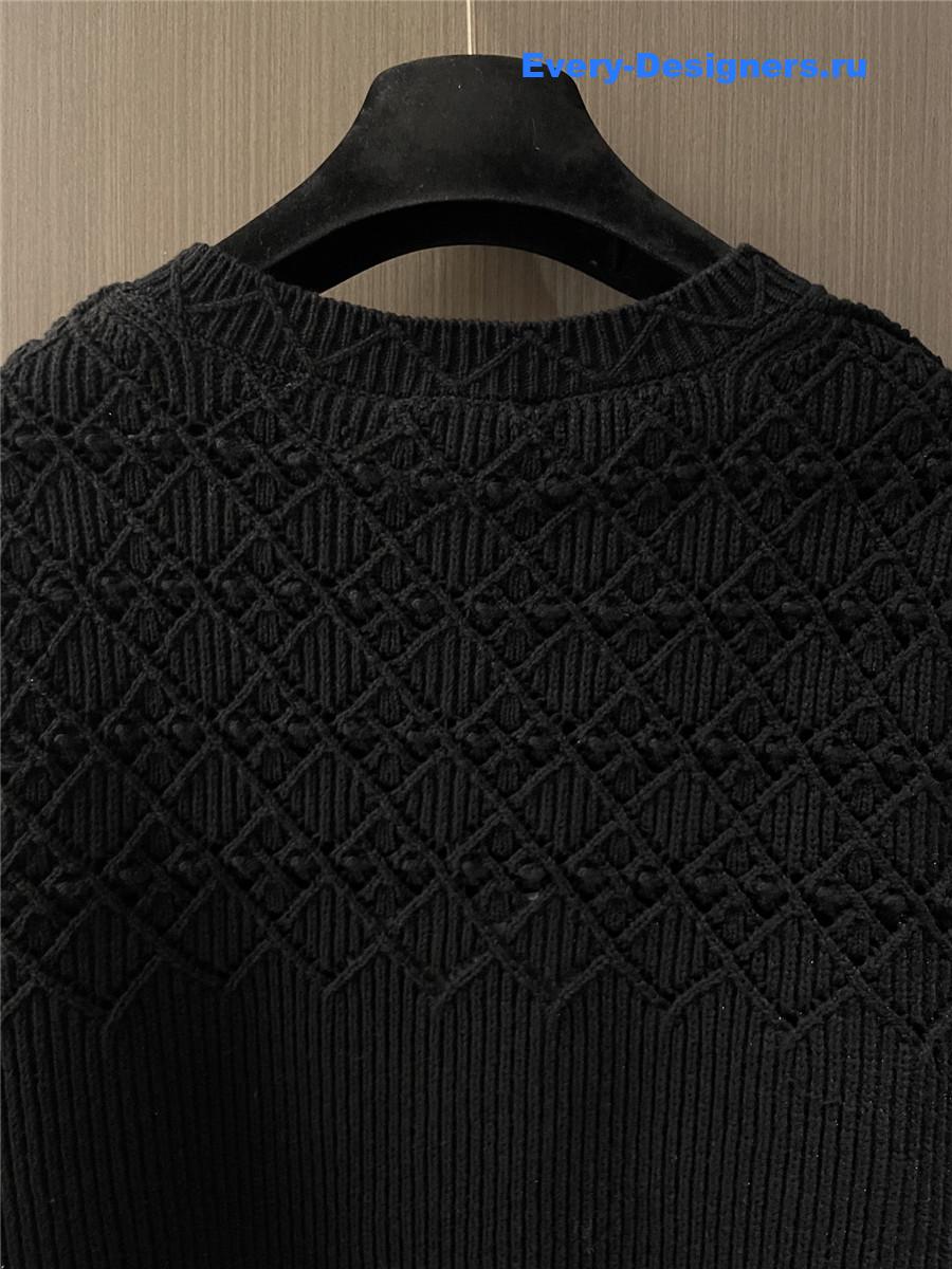 Ch**el black hollow cardigan