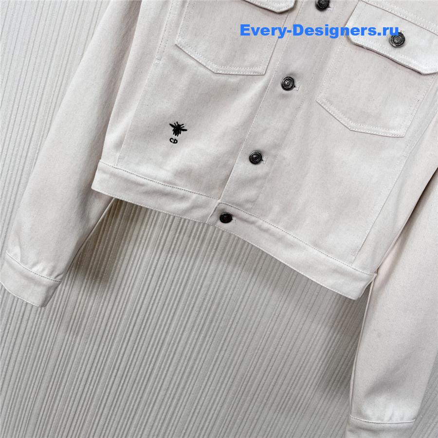 D10r off-white bee denim jacket