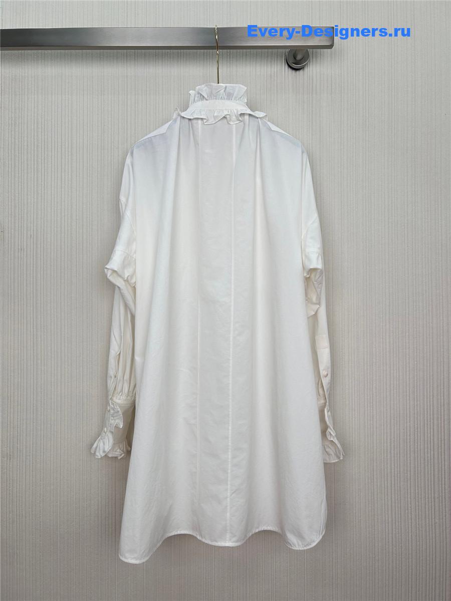 Va1e*ntin0 ruffled mini dress in white