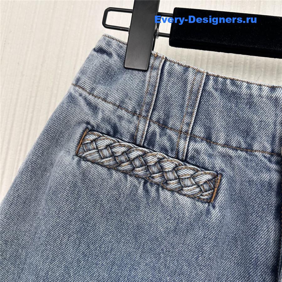 Zimm Blue High Waist Denim Shorts