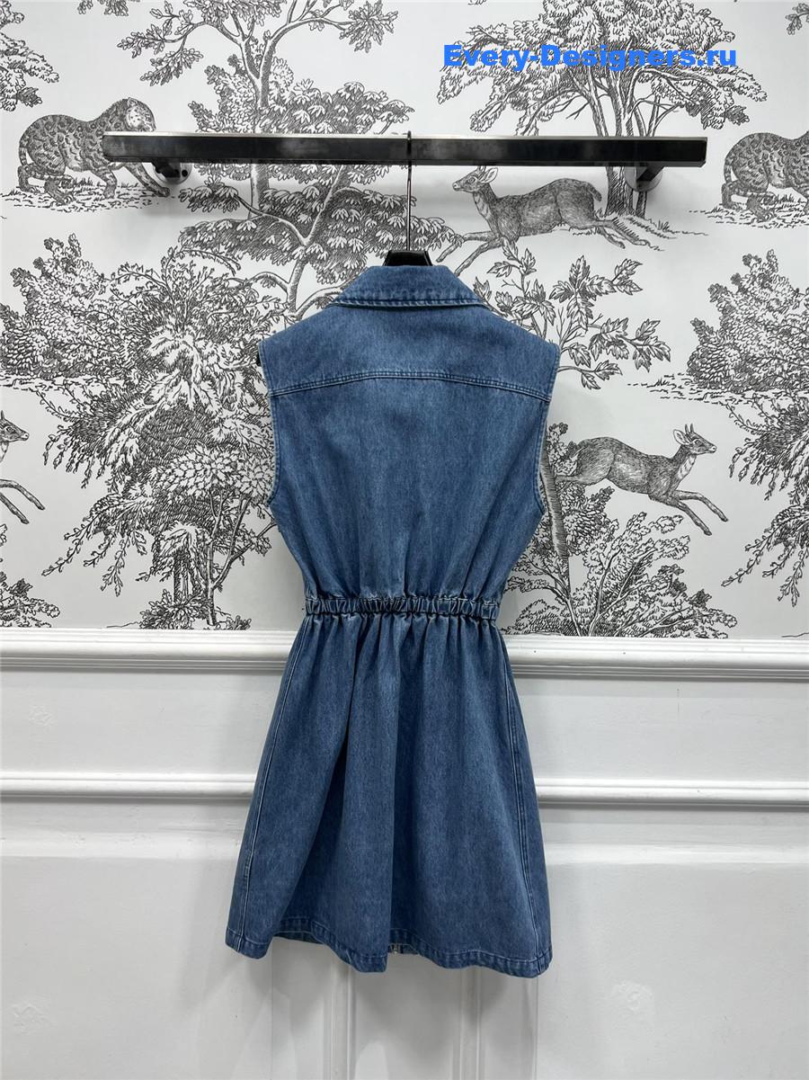 Miu Miu Washed Denim Dress