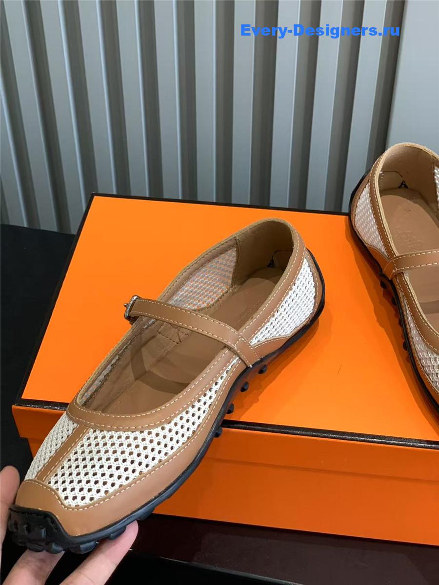 H**me5 kichu brown ballet flats