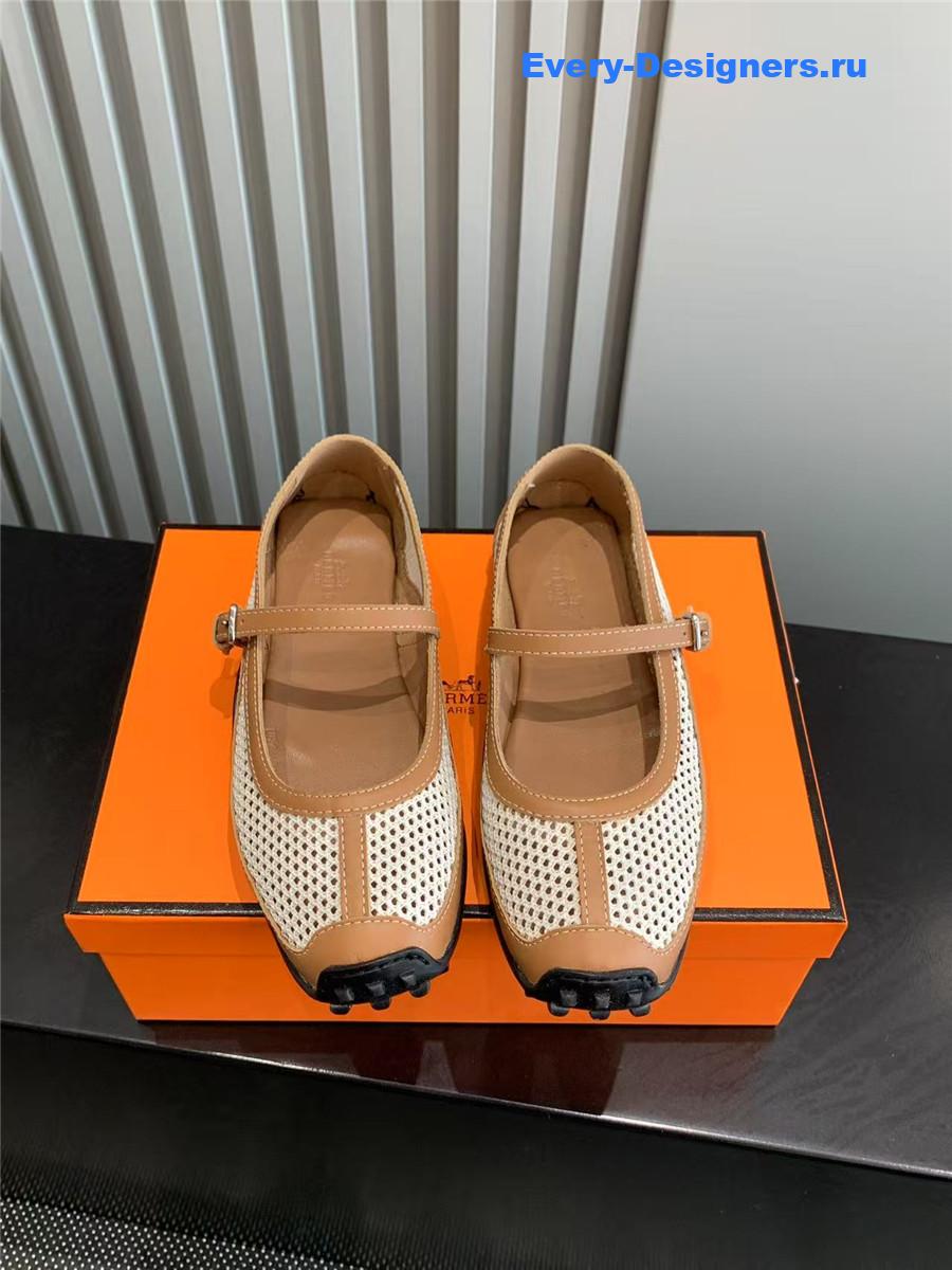 H**me5 kichu brown ballet flats